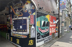 凹パネル壁面UV-IJP